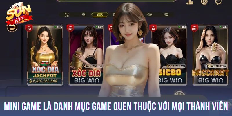 Mini game là danh mục game quen thuộc với mọi thành viên